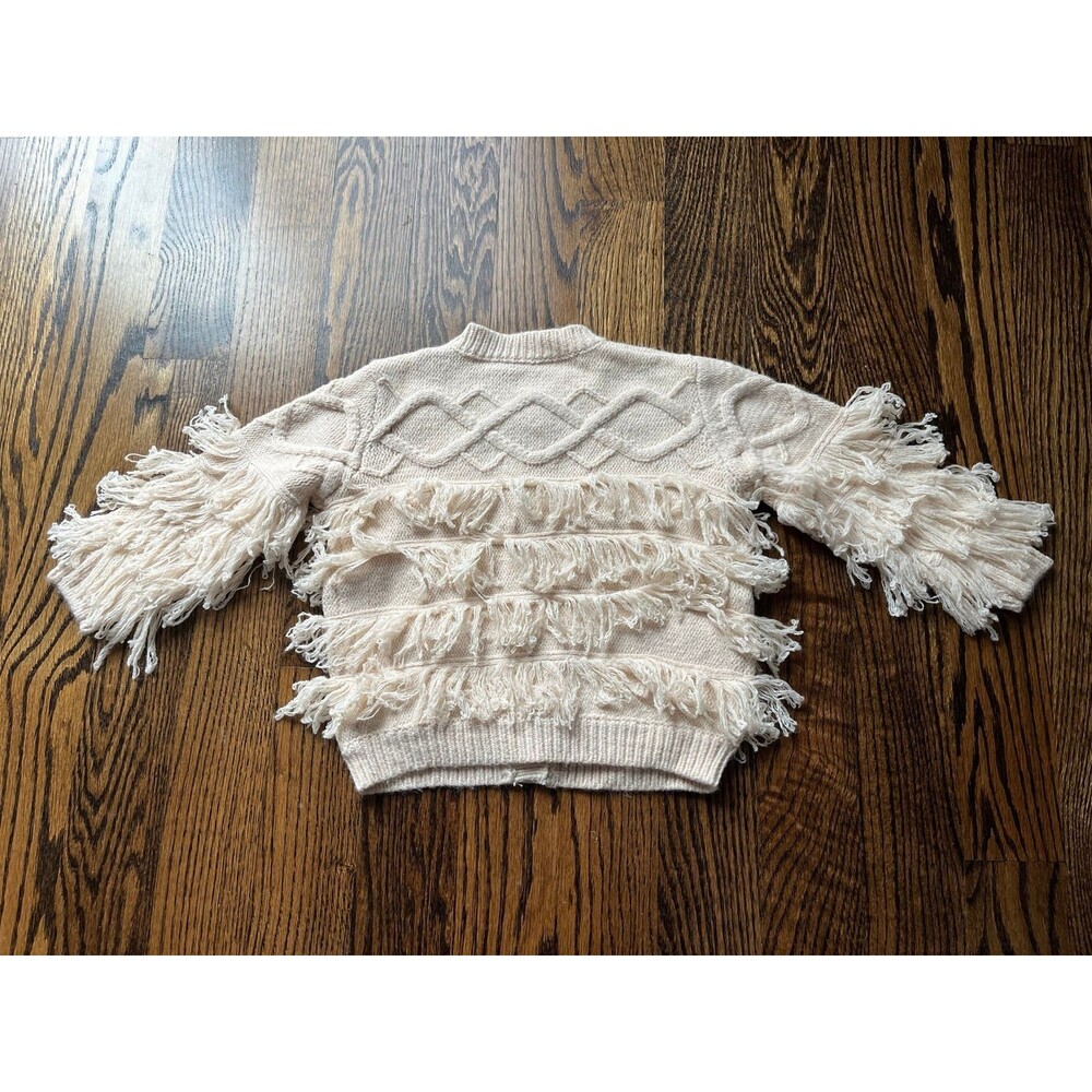 Louise Misha Fringe Cable Cardigan (3-4Y) - Picture 8 of 9